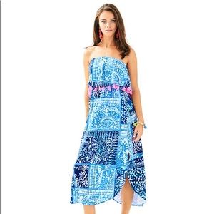 Lilly Midi Strapless Dress